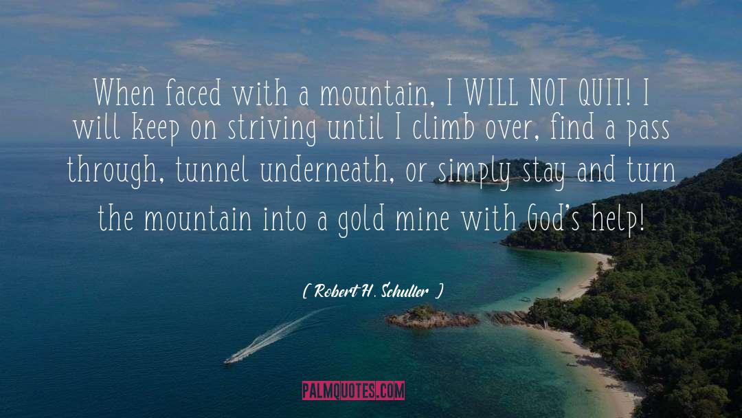 Gold Mine quotes by Robert H. Schuller