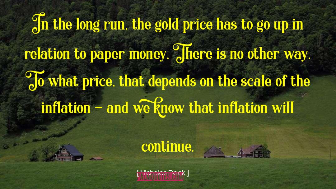 Gold Price quotes by Nicholas Deak