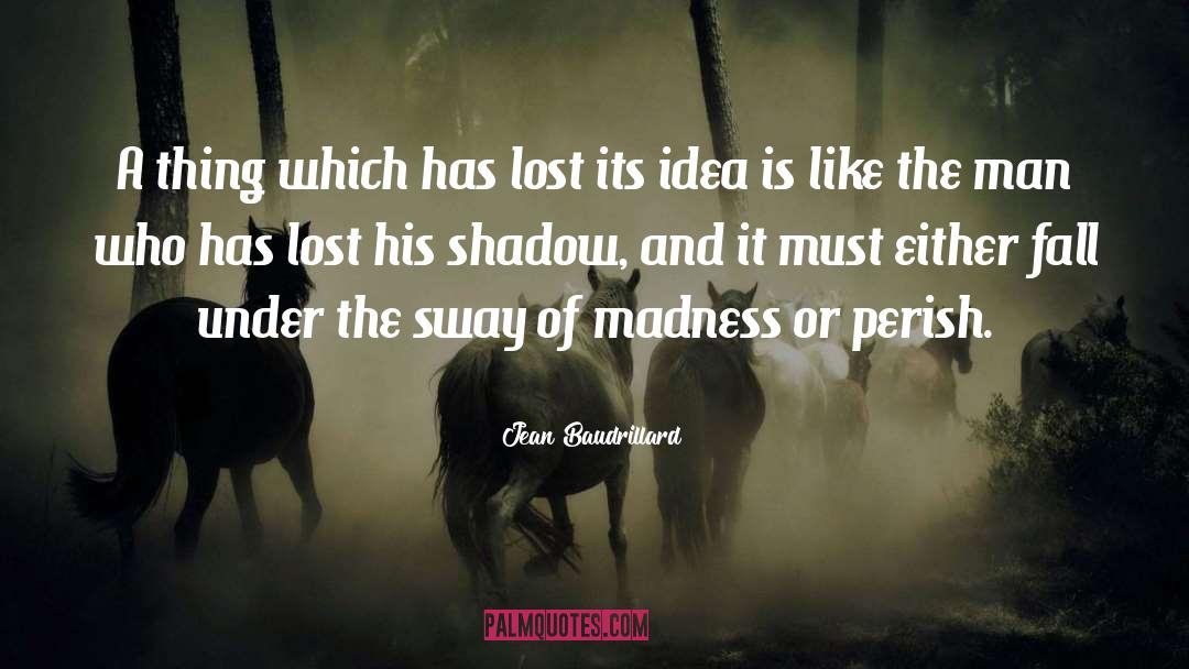 Gold Shadow quotes by Jean Baudrillard