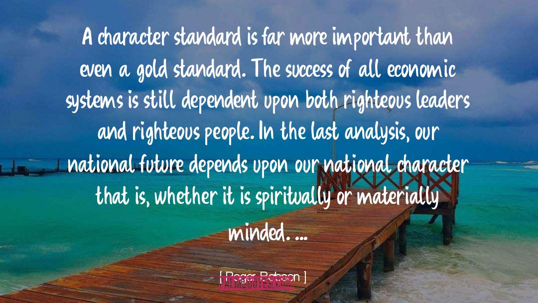 Gold Standard quotes by Roger Babson