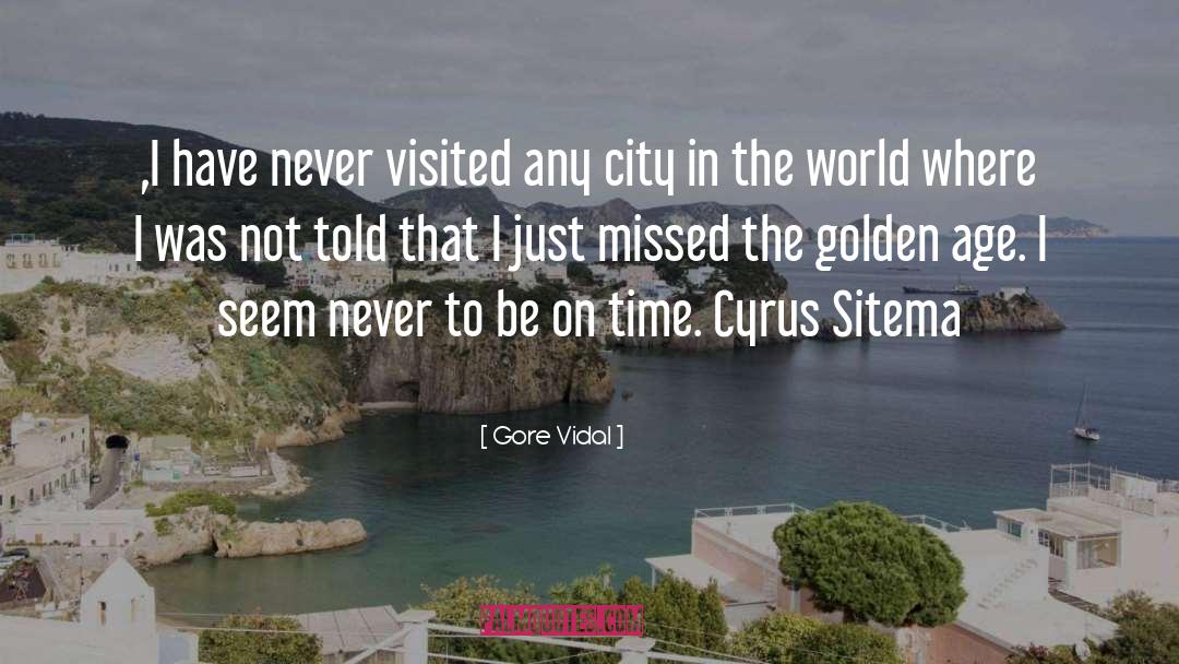 Golden Age Mystery quotes by Gore Vidal