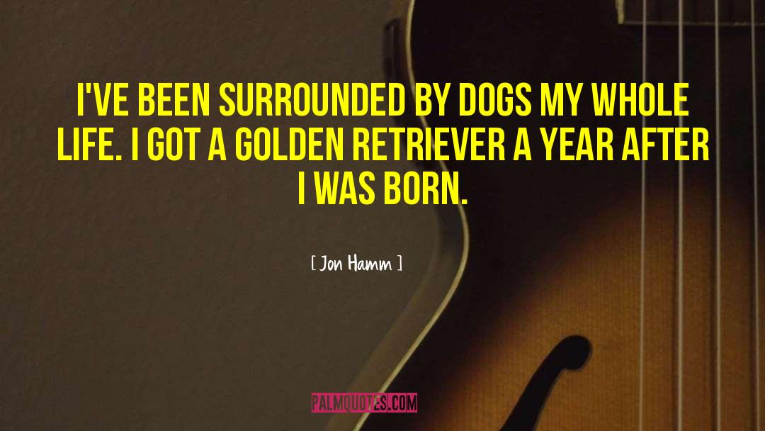 Golden Retrievers quotes by Jon Hamm