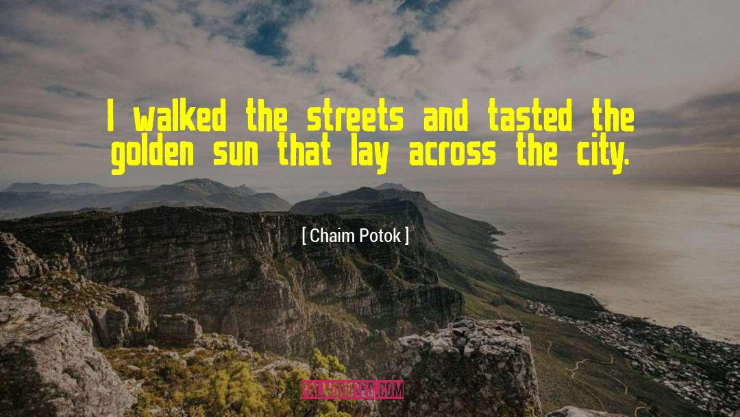 Golden Sun quotes by Chaim Potok