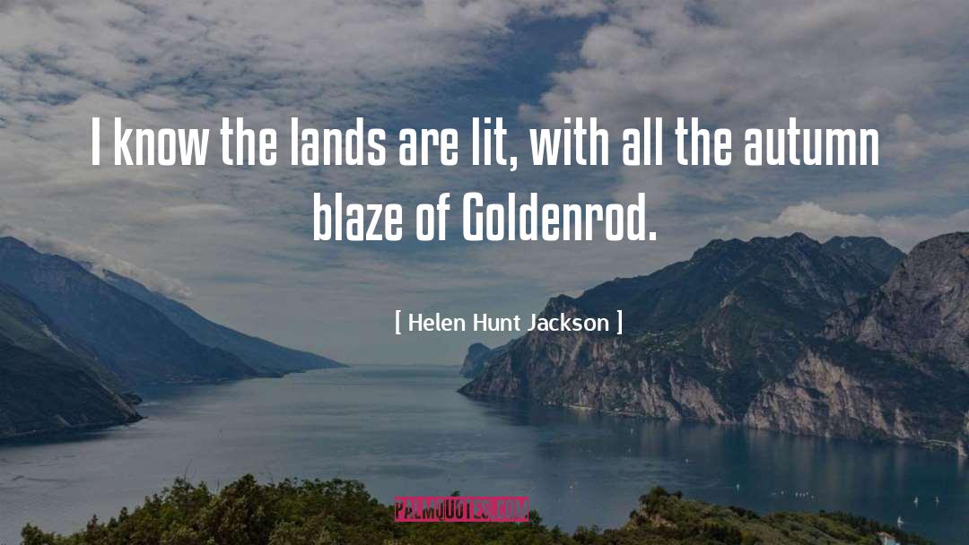 Goldenrod quotes by Helen Hunt Jackson