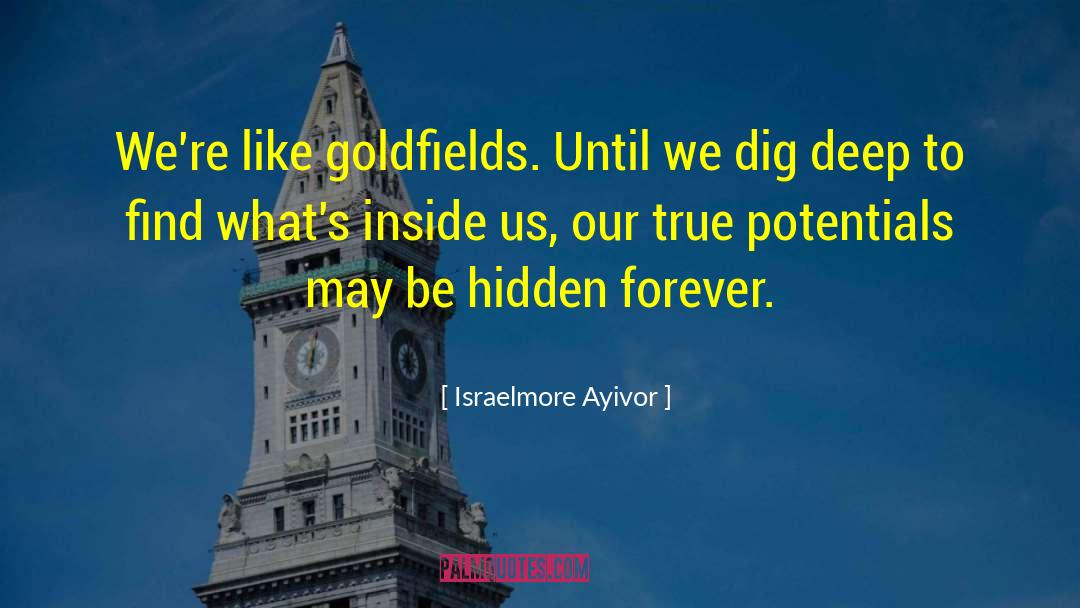 Goldfields quotes by Israelmore Ayivor