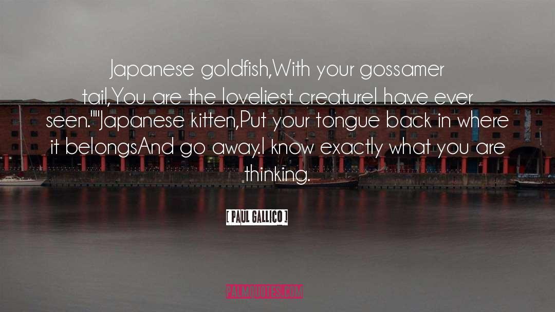 Goldfish quotes by Paul Gallico