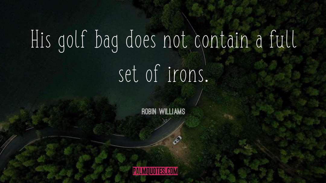 Golf Falcon quotes by Robin Williams