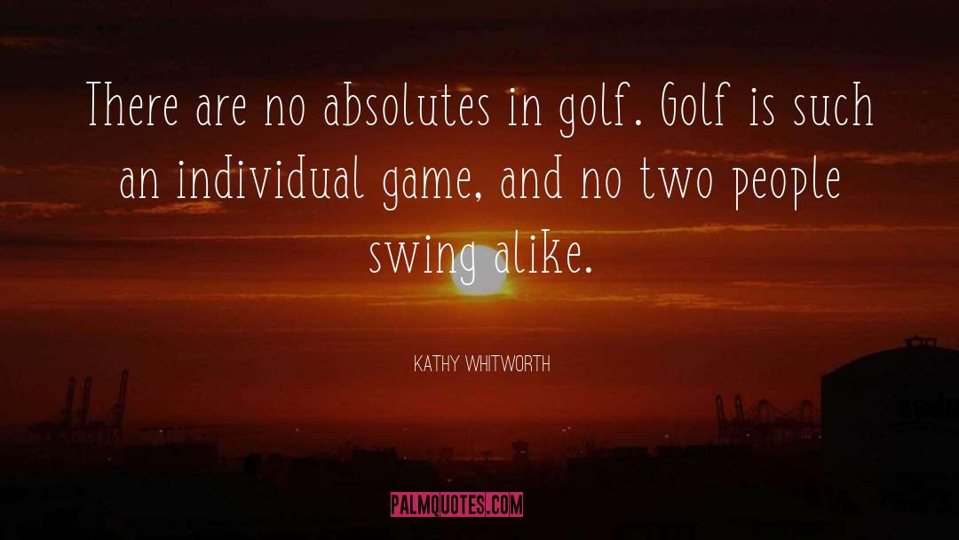 Golf Falcon quotes by Kathy Whitworth