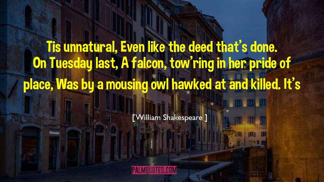 Golf Falcon quotes by William Shakespeare