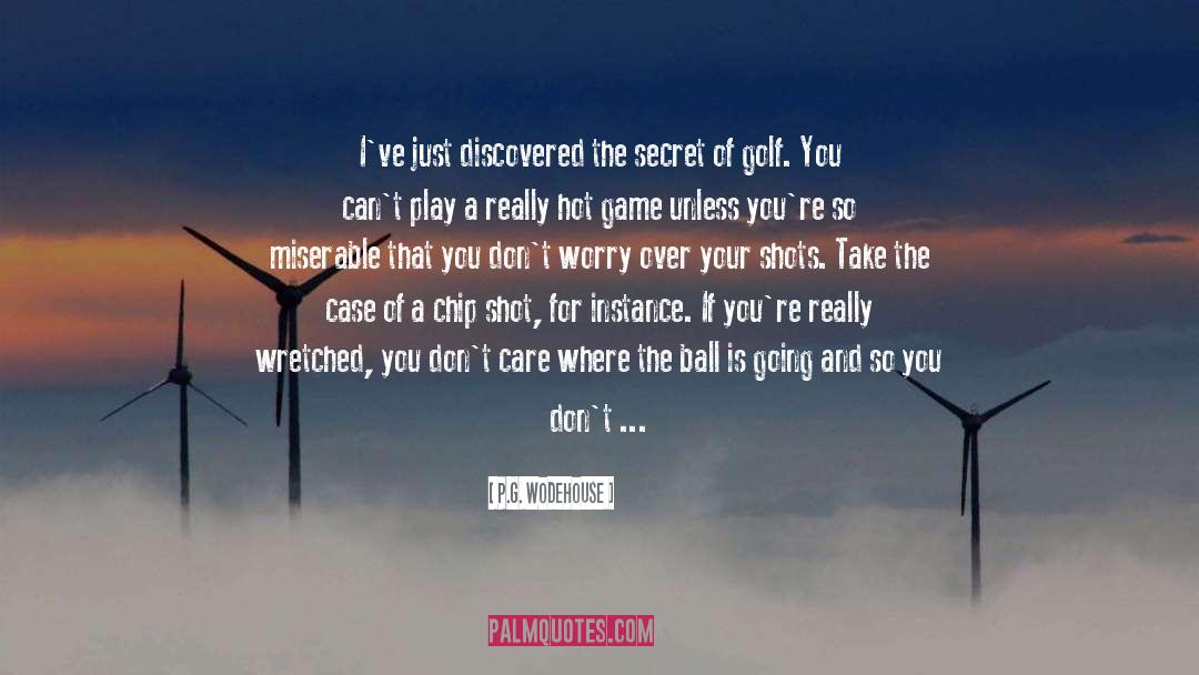 Golf Falcon quotes by P.G. Wodehouse