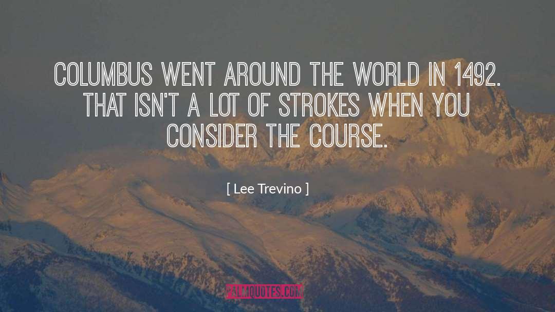 Golf Strokes Crossword quotes by Lee Trevino