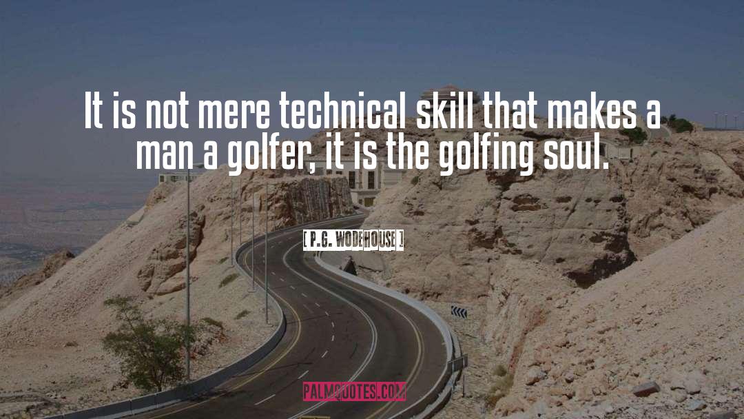 Golfer quotes by P.G. Wodehouse