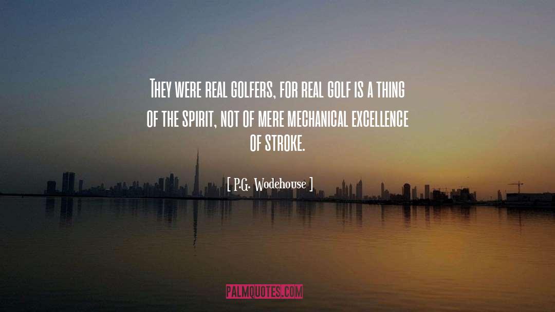 Golfers quotes by P.G. Wodehouse