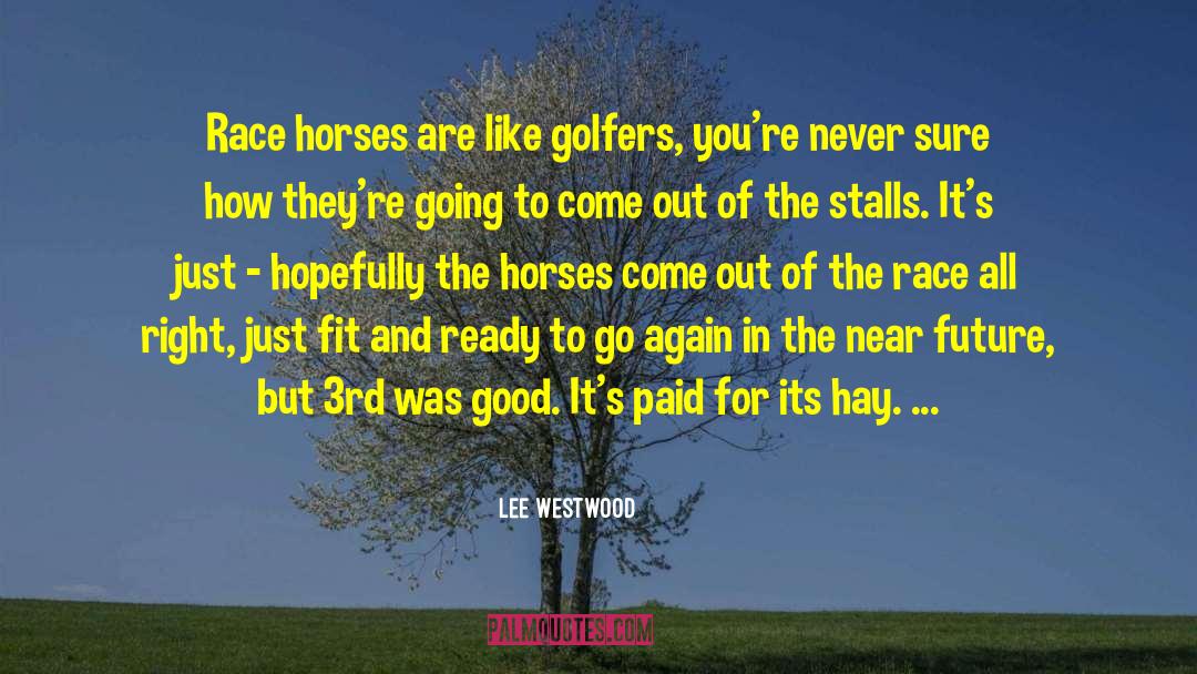 Golfers quotes by Lee Westwood