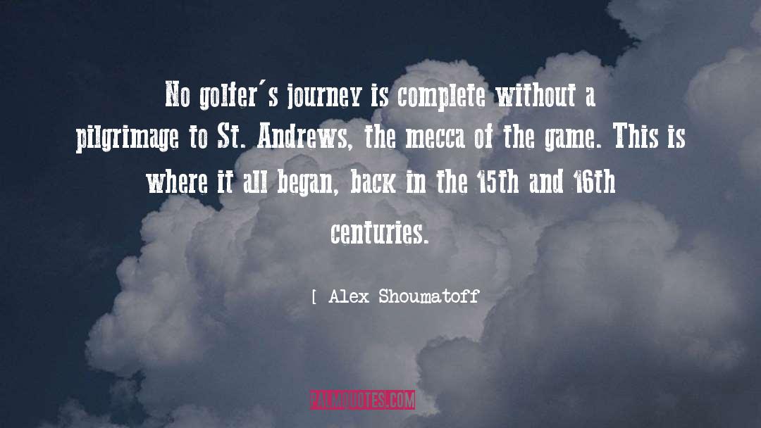 Golfers quotes by Alex Shoumatoff