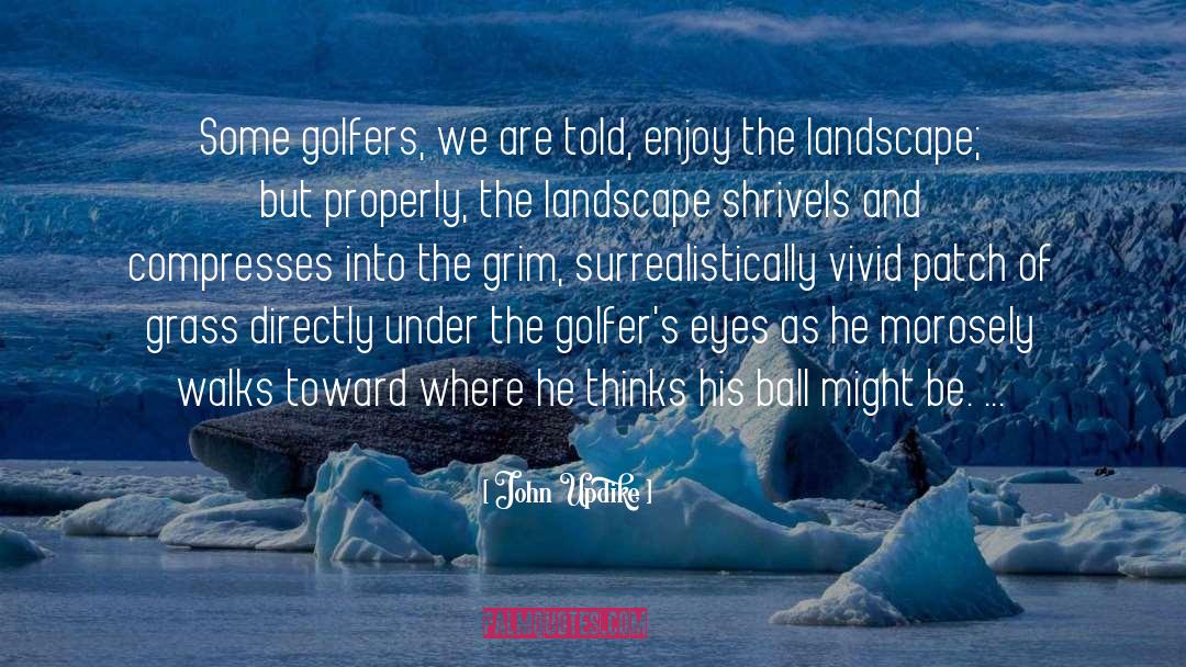 Golfers quotes by John Updike