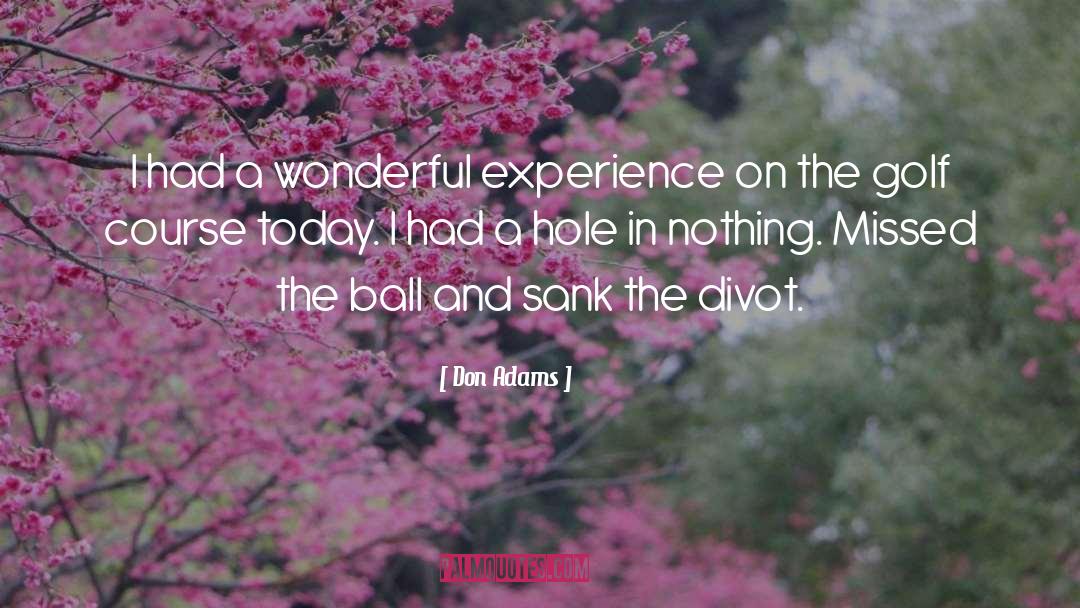 Golfing quotes by Don Adams