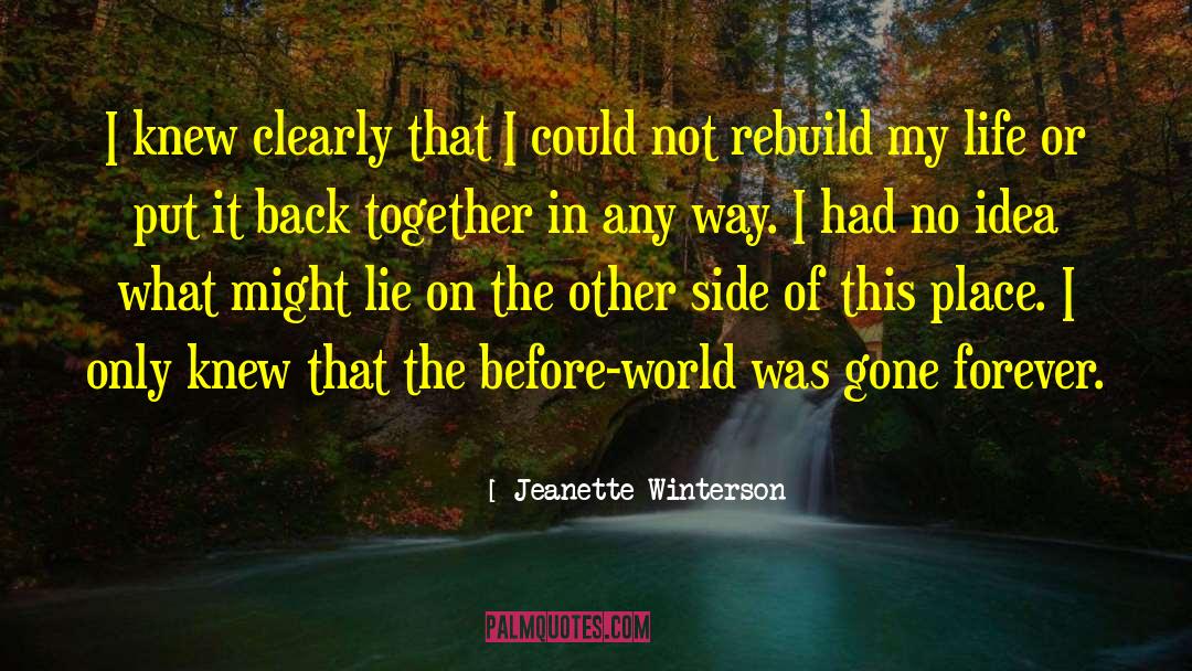 Gone Forever quotes by Jeanette Winterson