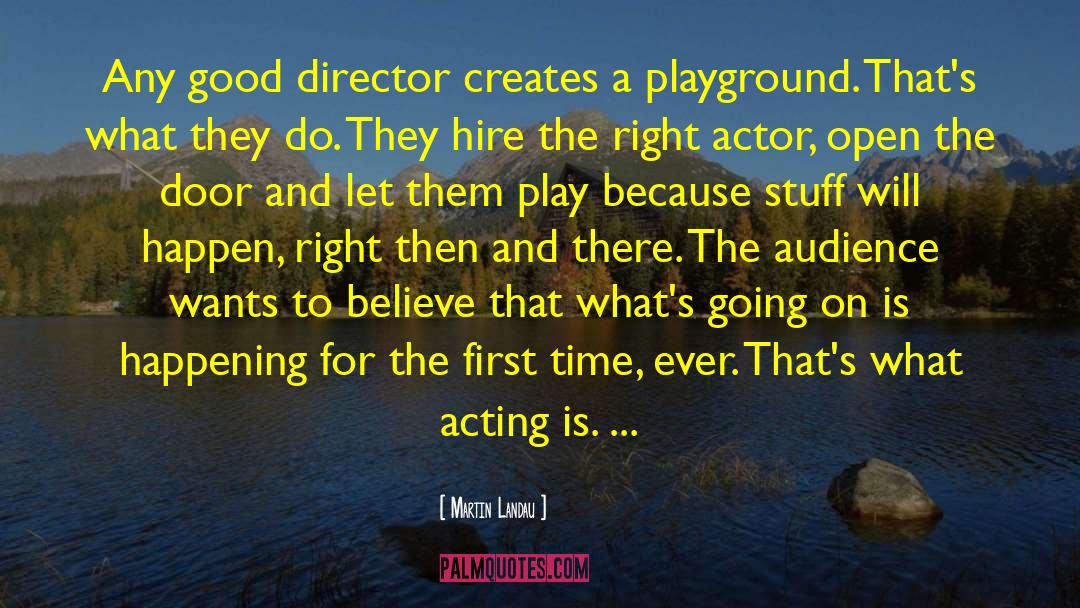 Good Acting Dude quotes by Martin Landau