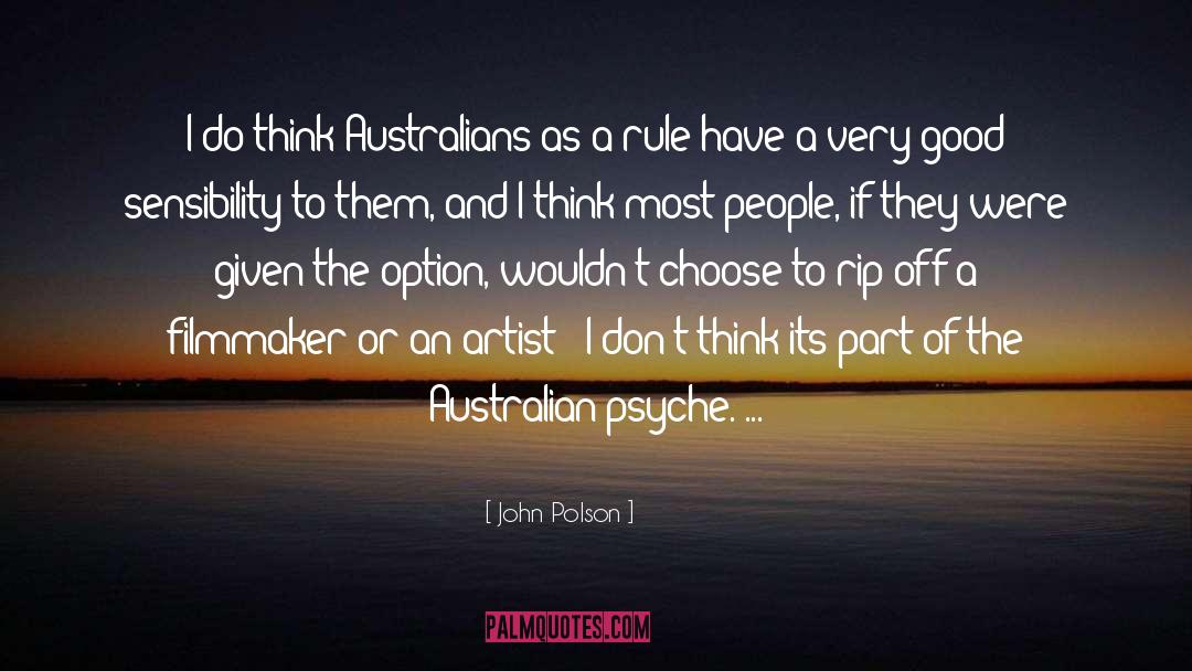Good Artist quotes by John Polson
