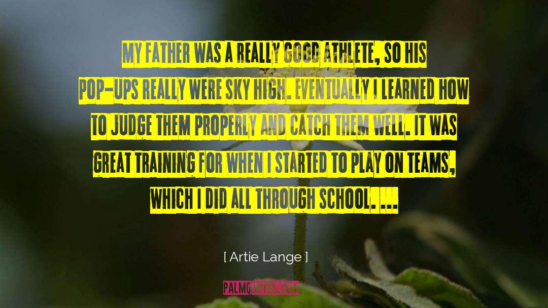 Good Athlete quotes by Artie Lange