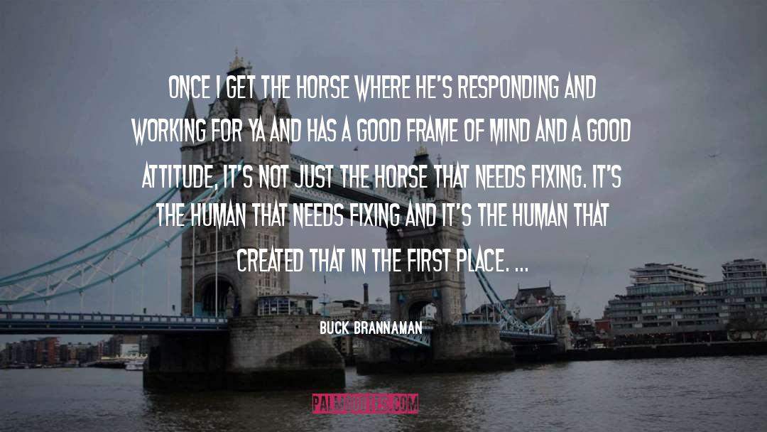 Good Attitude quotes by Buck Brannaman