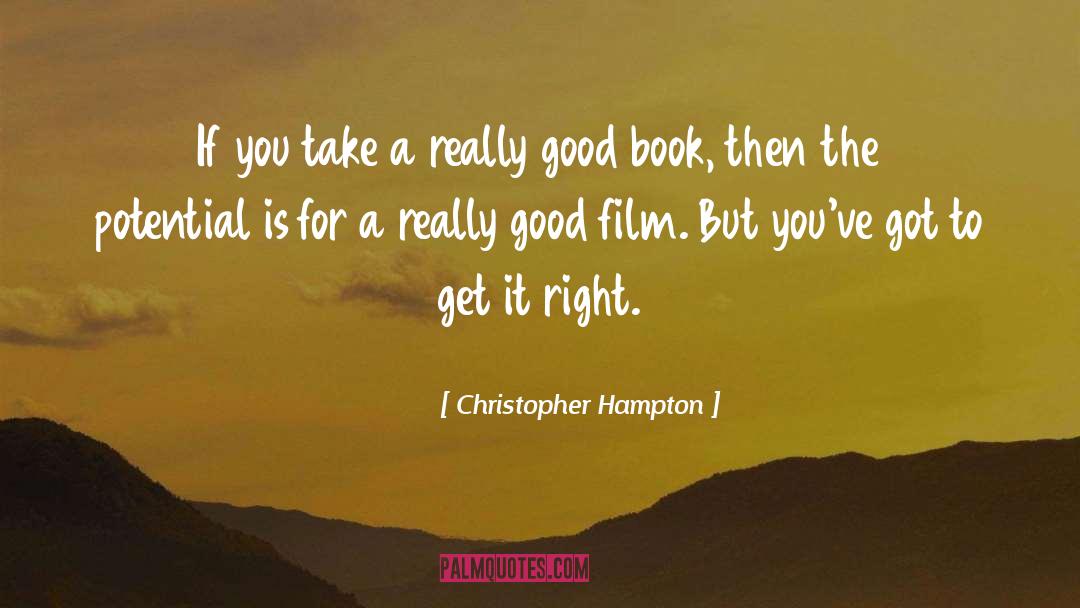 Good Book quotes by Christopher Hampton