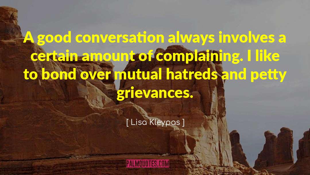 Good Conversation quotes by Lisa Kleypas