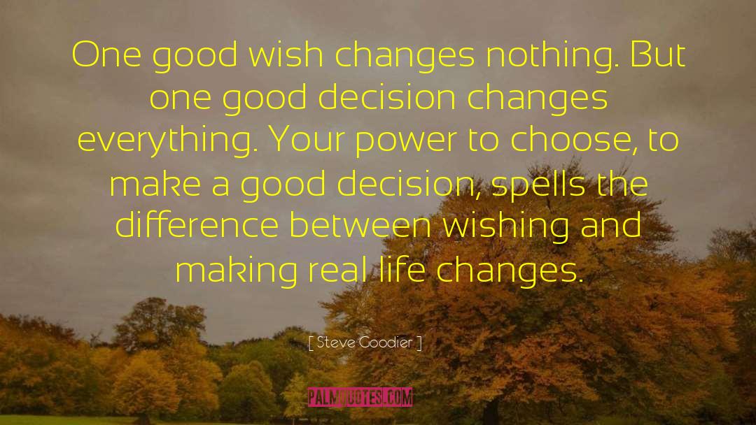Good Decision quotes by Steve Goodier