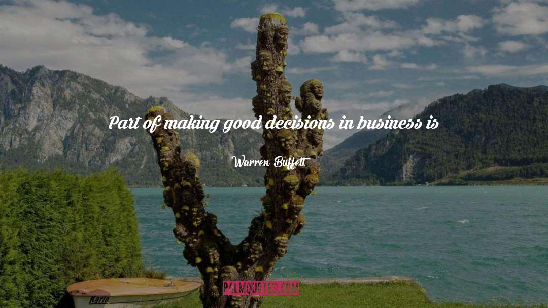 Good Decisions quotes by Warren Buffett