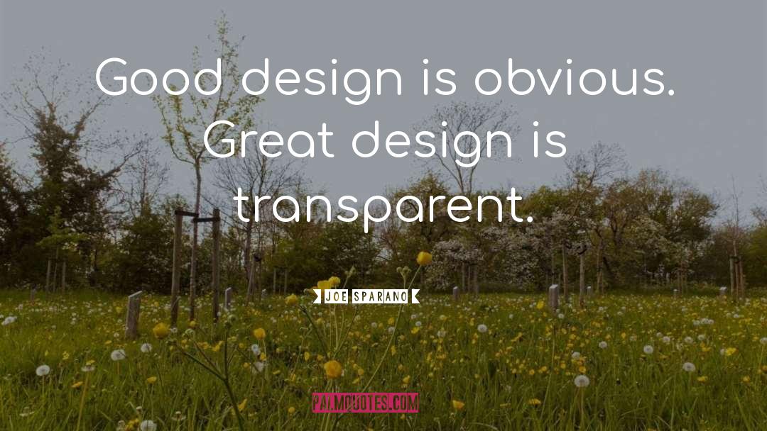 Good Design quotes by Joe Sparano