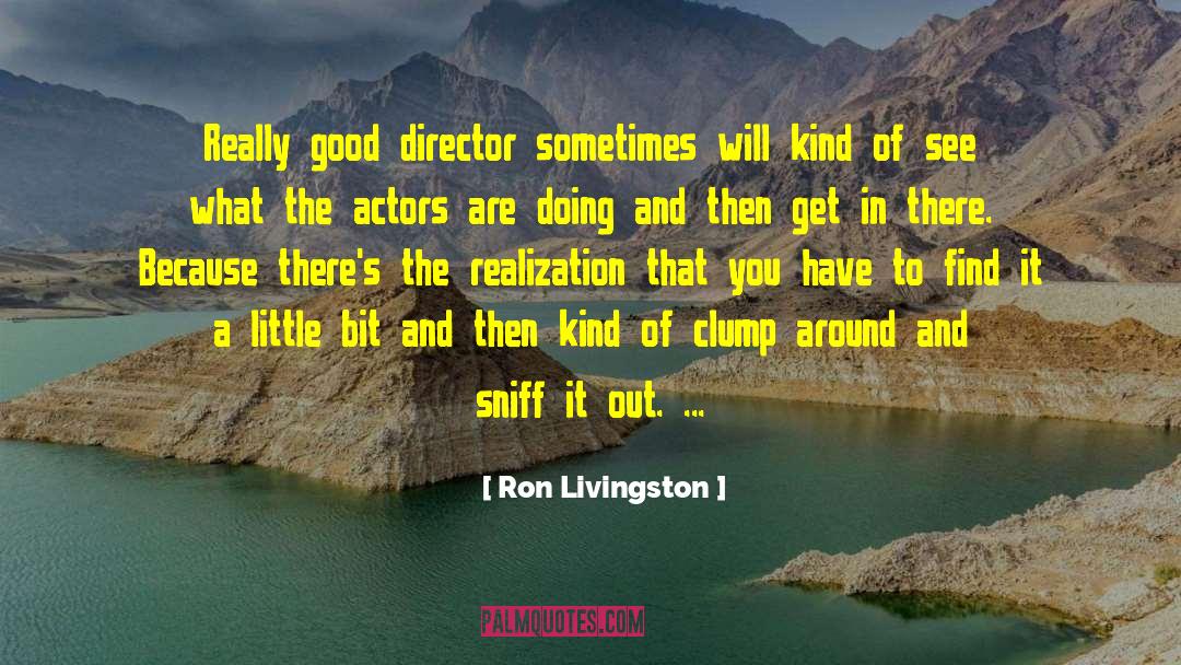 Good Directors quotes by Ron Livingston