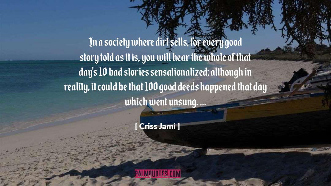Good Dirt Racing quotes by Criss Jami