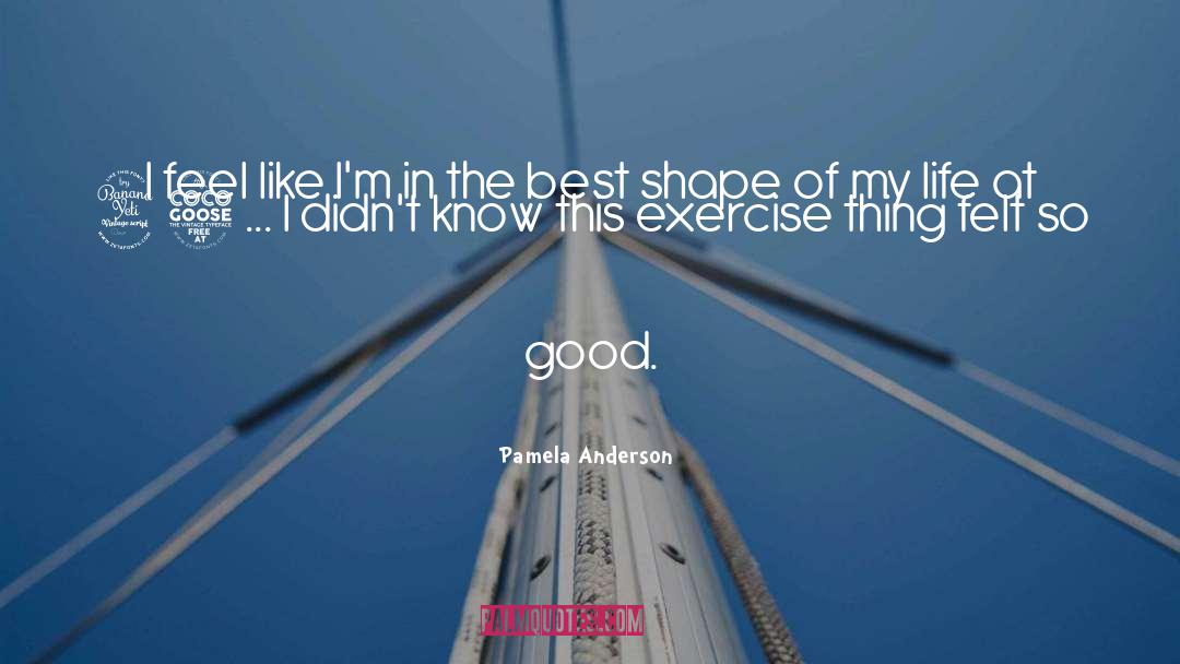 Good Exercise quotes by Pamela Anderson