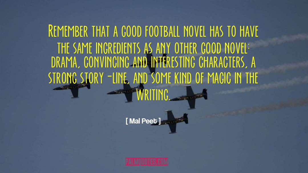 Good Football quotes by Mal Peet