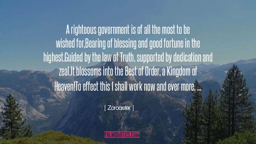 Good Fortune quotes by Zoroaster