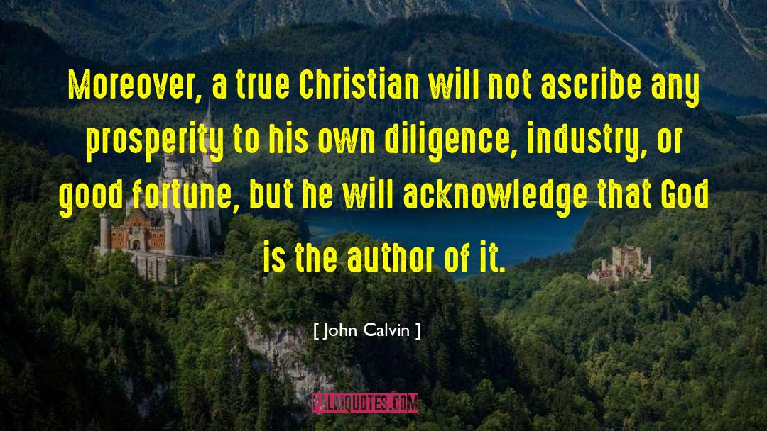 Good Fortune Teller quotes by John Calvin