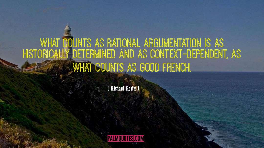 Good French quotes by Richard Rorty