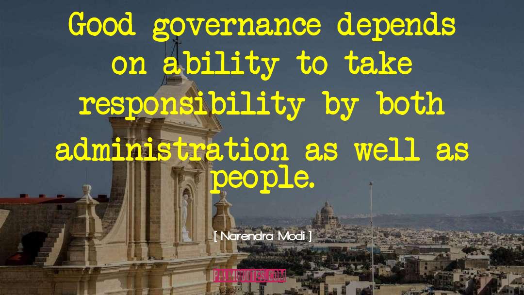 Good Governance quotes by Narendra Modi