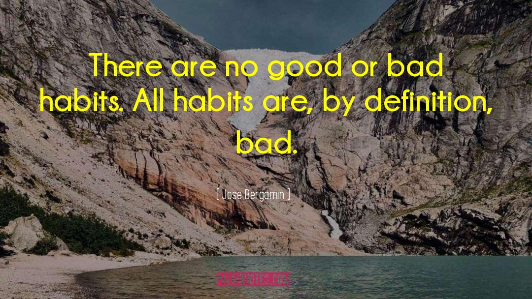 Good Habits quotes by Jose Bergamin