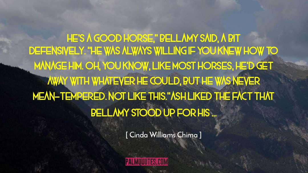Good Horse quotes by Cinda Williams Chima