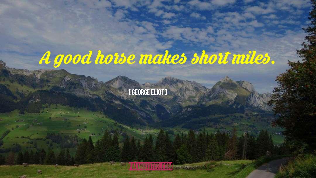Good Horse quotes by George Eliot