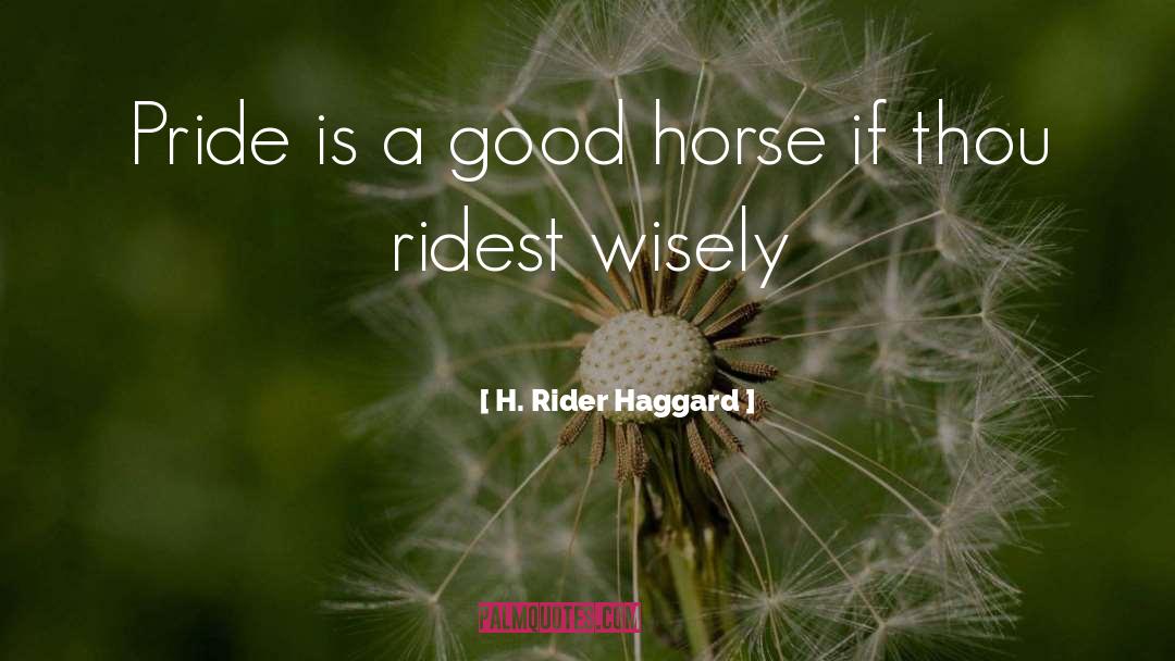 Good Horse quotes by H. Rider Haggard