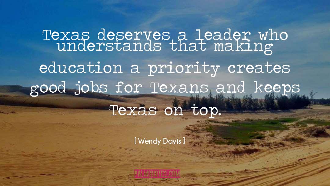 Good Leader quotes by Wendy Davis