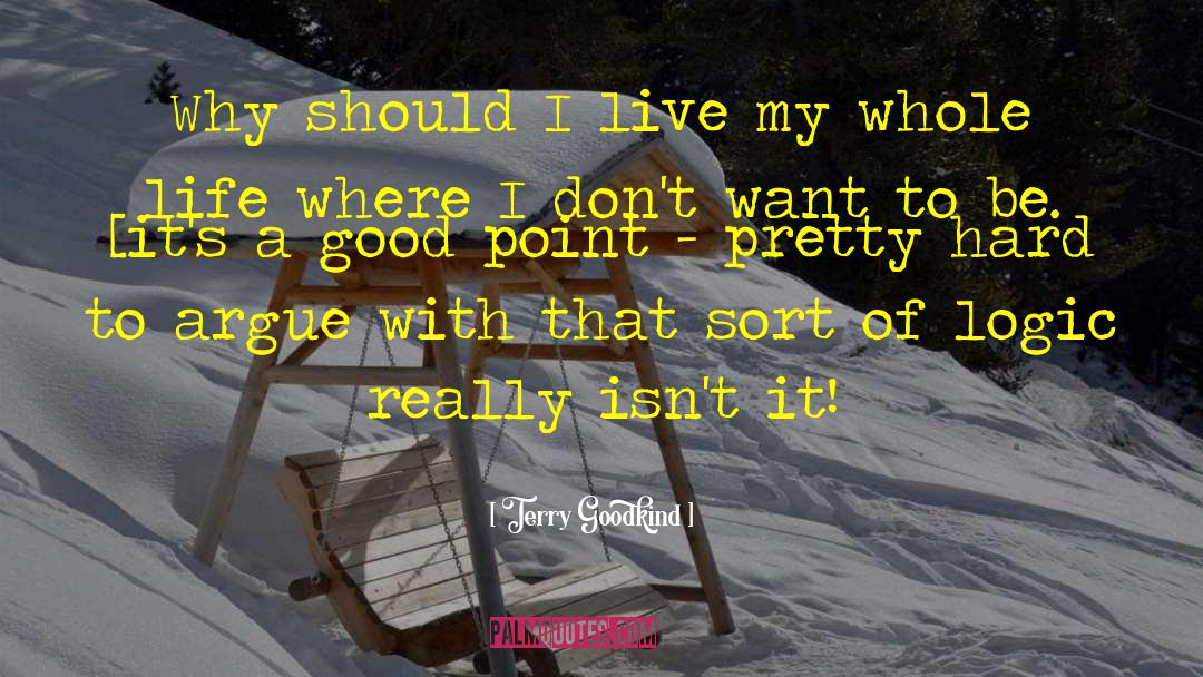 Good Life Goodness quotes by Terry Goodkind