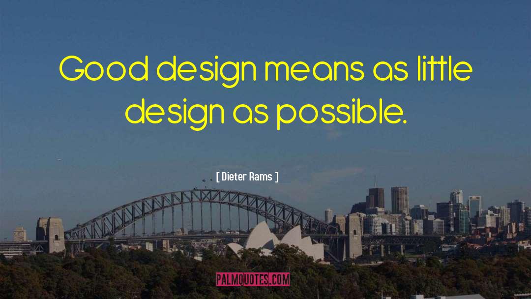 Good Logo Design quotes by Dieter Rams