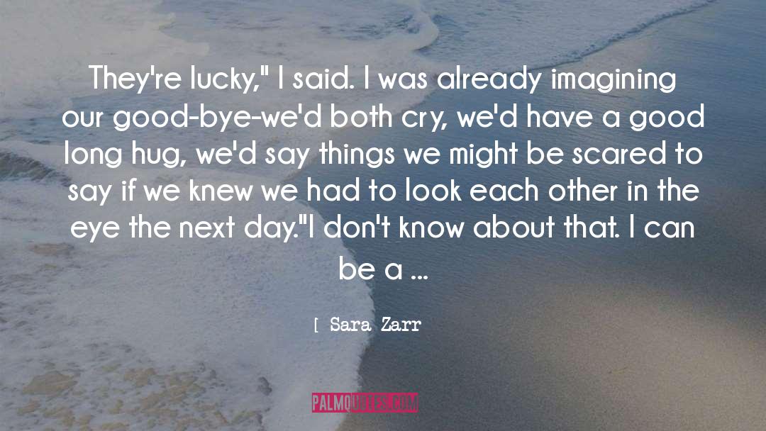 Good Long quotes by Sara Zarr