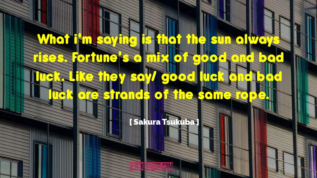 Good Luck Charms quotes by Sakura Tsukuba
