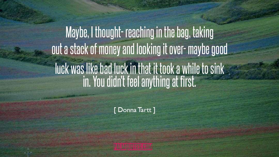 Good Luck quotes by Donna Tartt