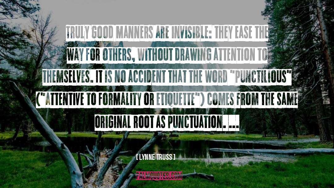 Good Manners quotes by Lynne Truss